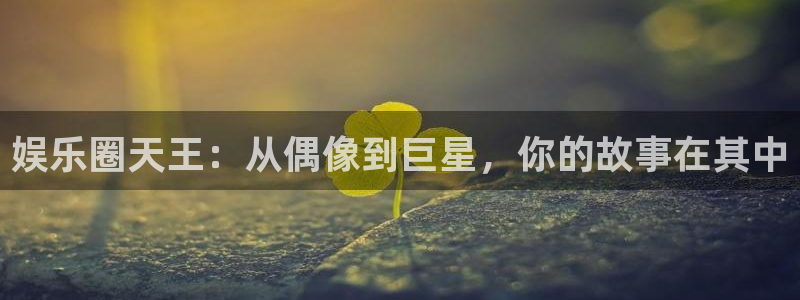 赢乐彩票代理注册官网入口：娱乐圈天王：从偶像到巨星，你的故事在其中